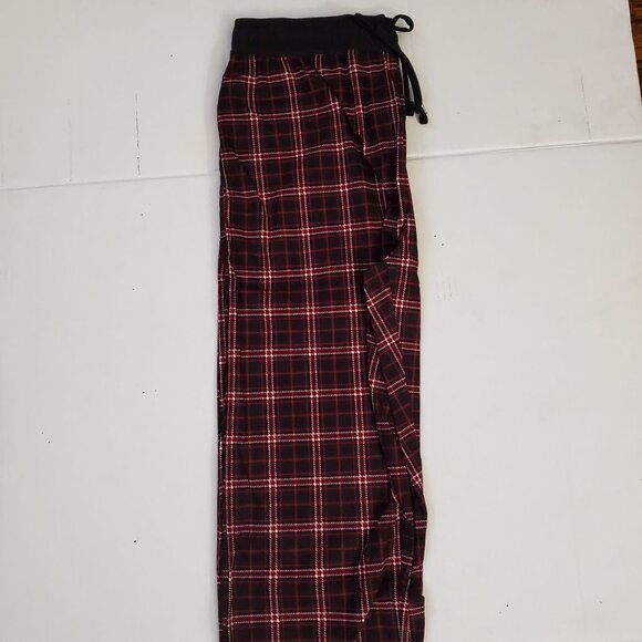 RED - BRUSHED PLAID FLANNEL LOUNGE PANTS MEDIUM Msrp $49 - Picture 2 of 6